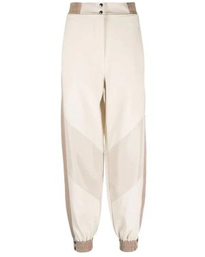Eleventy Broeken ,Nylon Casual Trainingsbroeken - Naturel