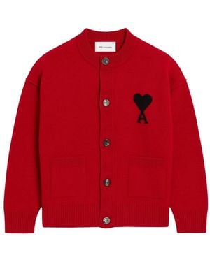 Ami Paris Cardigans - Rosso