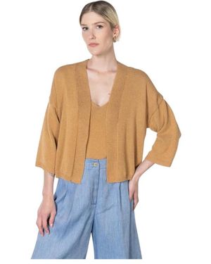 Kaos Gebreid Vest - Blauw