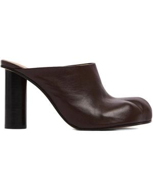 JW Anderson Heeled Mules - Marron