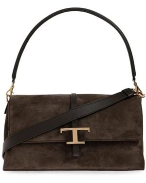 Tod's Tassen ,Bruin ,Shoulder Bags - Zwart