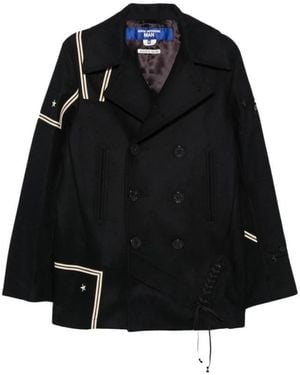 Junya Watanabe Double-Breasted Coats - Negro