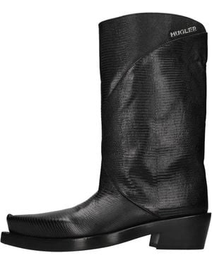 Mugler Cowboy Boots - Noir