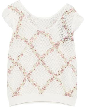 Twinset Round-Neck Knitwear - White