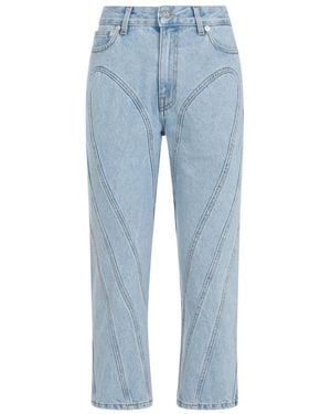Mugler Straight Jeans - Azul