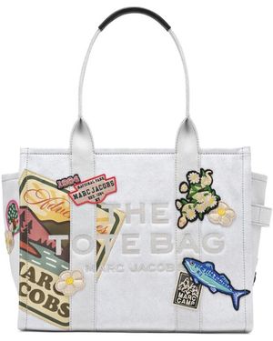 Marc Jacobs The Large Tote Camp Patchwork - Wit