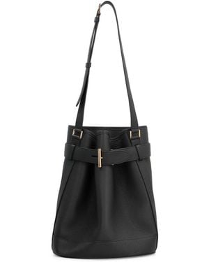 【関税＆送料込み】Tom Ford Small Bucket Bag Tom Ford - Electric Blue Satin Small Bucket Bag | Mitchell