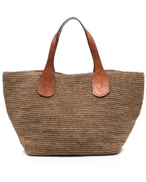 IBELIV Tokyo Ii Raffia Tasche - Braun