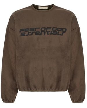 Fear Of God Modernes Rundhals-Sweatshirt - Braun