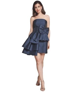 Moskada Trägerloses Kleid Limited Edition Rüschen - Blau