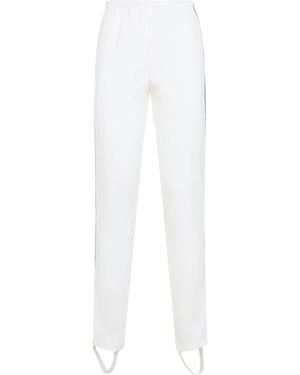 Prada Broeken ,Wit ,Polyester Slim-Fit Broek