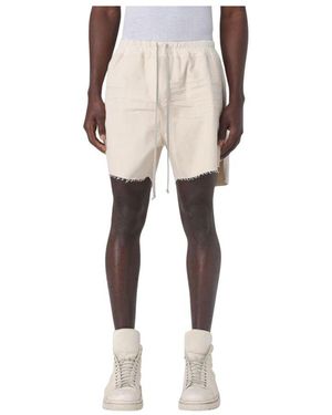 Rick Owens Minimalistische Knielange Shorts - Natur