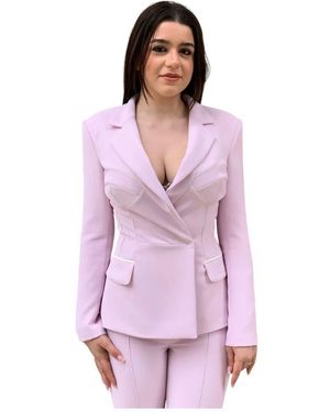 Elisabetta Franchi Stilvolle Damenbluse - Lila