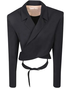Ssheena Schwarze Jacke Für Frauen Aw23