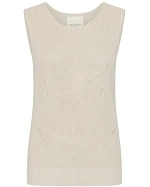Part Two Tops ,Mouwloze Top - Naturel