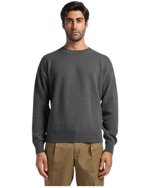 Covert Round-Neck Knitwear - Grey