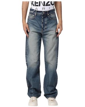 KENZO Straight Jeans - Blu