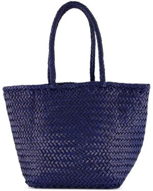 Dragon Diffusion Tassen ,Blauw ,Leer Grace Basket