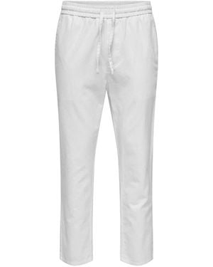 Only & Sons Slim-Fit Trousers - Gris