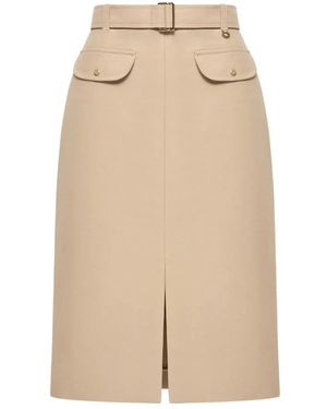Moncler Midi Skirts - Neutro