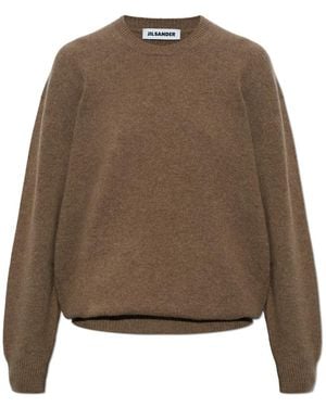 Jil Sander Round-Neck Knitwear - Marrón