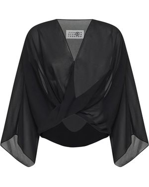 MM6 by Maison Margiela Blouses - Black
