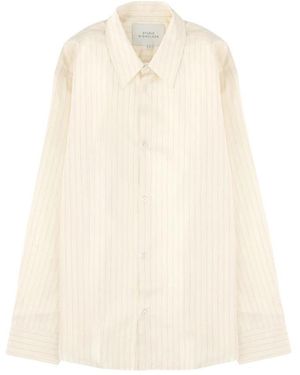 Studio Nicholson Overhemden ,Katoen View Shirt - Naturel