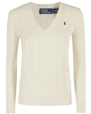 Ralph Lauren V-Neck Knitwear - White
