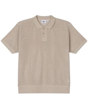 Obey Saratoga Mesh Polo - Naturel