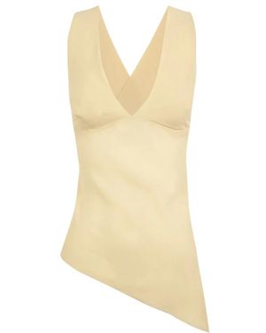 Cortana Sleeveless Tops - Metallic