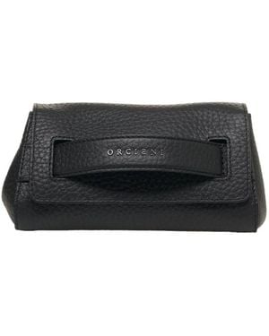 Orciani Clutch in pelle nera - Nero