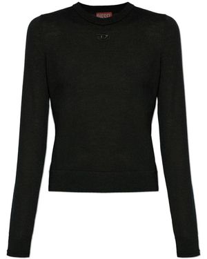 DIESEL Round-Neck Knitwear - Black