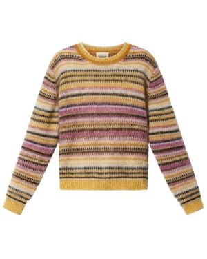 Isabel Marant Truien & Vesten ,Veelkleurig ,Trui Met Ronde Hals - Meerkleurig