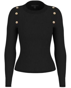 Guess Round-Neck Knitwear - Negro