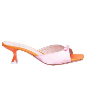 Vivetta Heeled Mules - Rosa