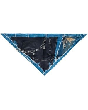 Acne Studios Silk Scarves - Blue