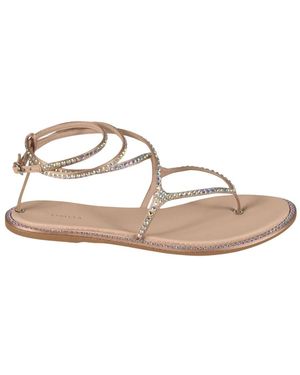 Le Silla Flat Sandals - Natural
