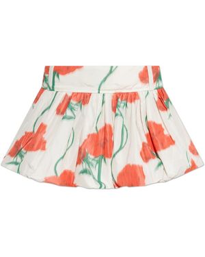 KENZO Rokken ,Veelkleurig ,Polyester Korte Bloemenrok - Rood