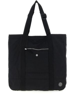 Stone Island Shopping Bags - Black