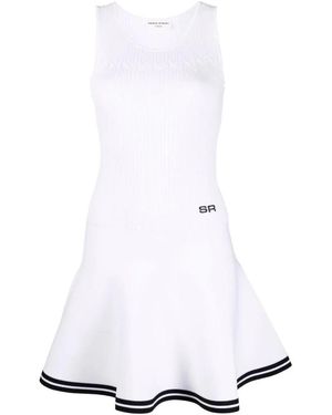 Sonia Rykiel Casual schwarzes midi kleid - Weiß