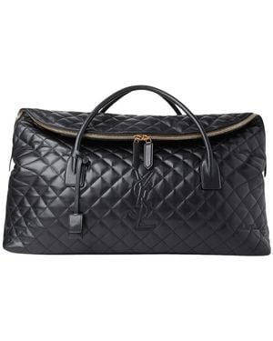 Saint Laurent Gepolsterte Ledertasche - Schwarz