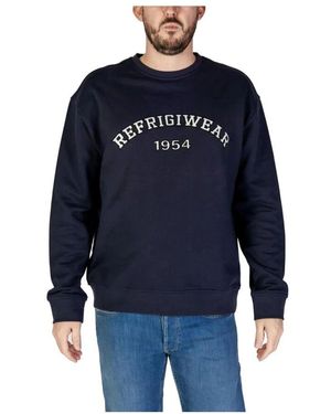 Refrigiwear Baumwollpullover mit sweatshirt-design - Blau