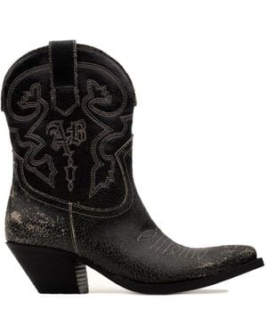 Aniye By Cowboy & Biker Boots - Black