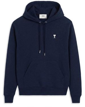 Ami Paris Hoodies - Blue