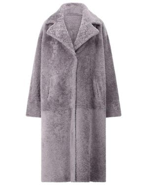 Arma Single-Breasted Coats - Purple