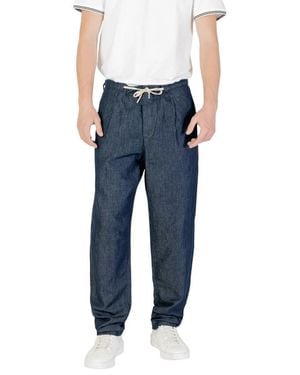 Replay Straight Trousers - Bleu