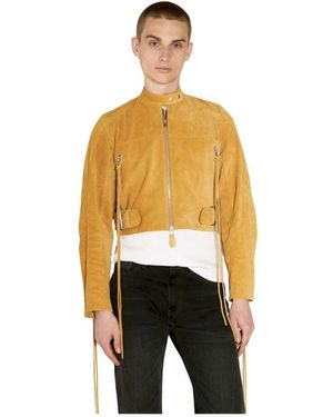 Eytys Suede biker jacket - Mettallic