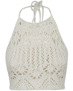 Alanui Sleeveless Tops - White