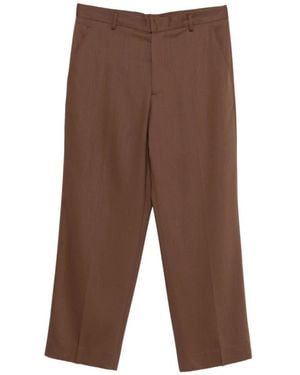 Costumein Straight Trousers - Marrone