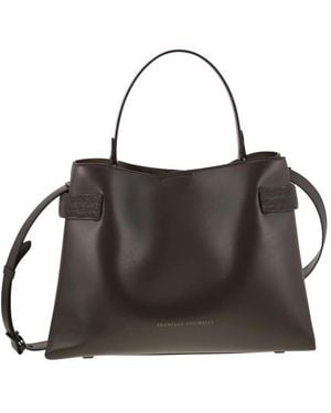 Brunello Cucinelli Tassen ,Bruin ,Handbags - Zwart